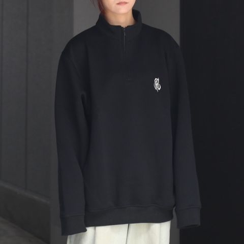 【残り一点】High Gauge Double Knit Half Zip SW