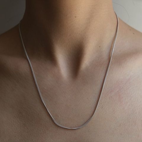 【残りわずか】Curb Chain Silver_S(SILVER)