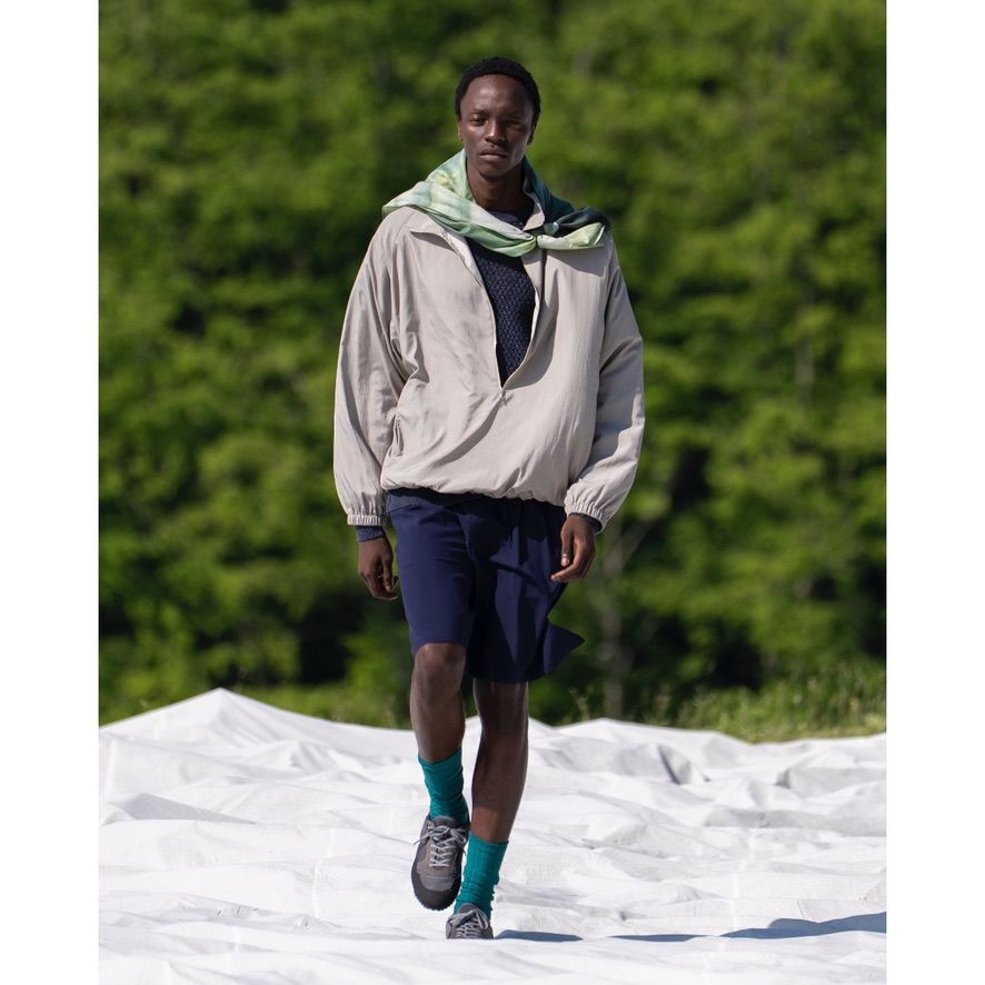 【残り一点】Wool Washer Tropical 2Pleated Easy Shorts