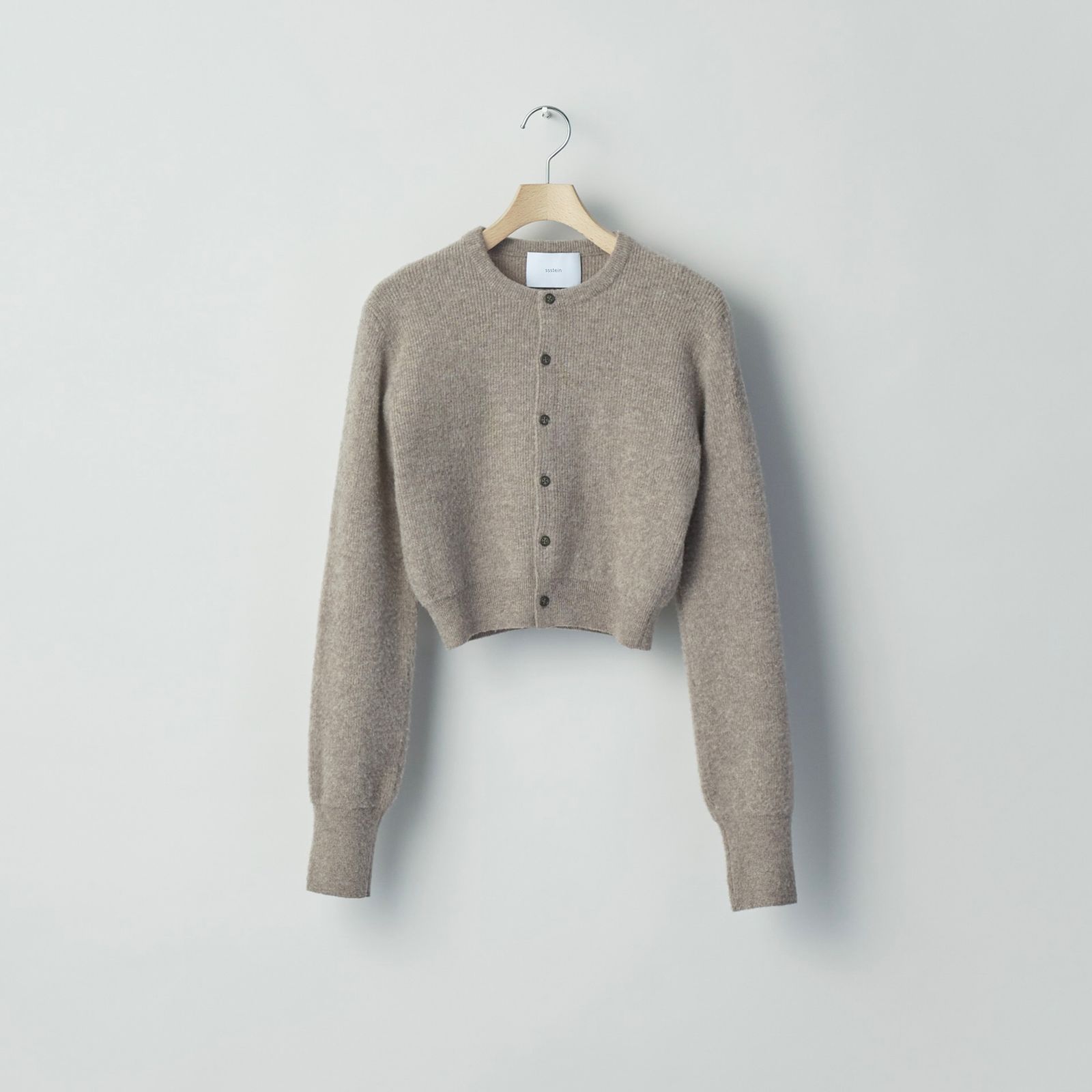【残り一点】Super Fine Wool Milled Knit Mini Cardigan