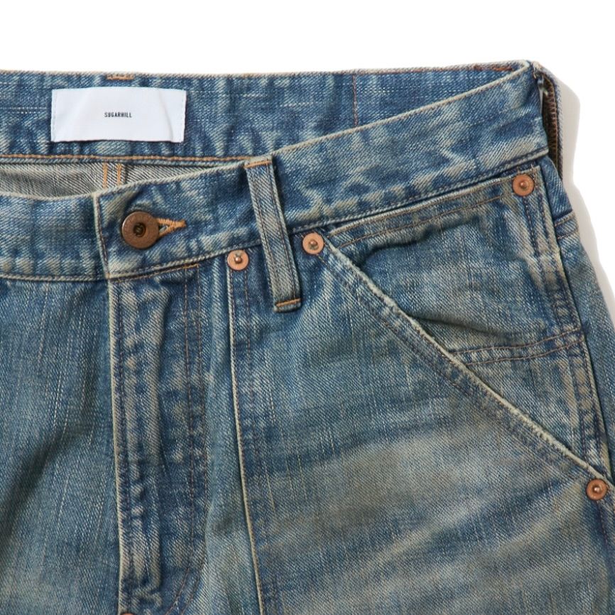 【残り一点】Distressed Modern Denim Double Knee Cut