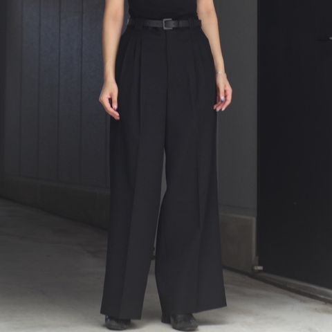 【残り一点】3pleated Wide-leg Trousers