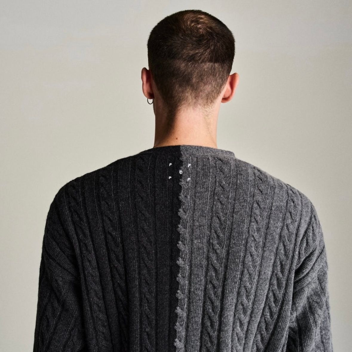Pop Trading Company - 【残り一点】Knitted Cable Cardigan