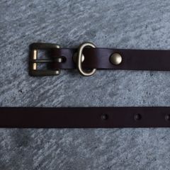 【残りわずか】Standard Belt Slim(BROWN×GOLD)