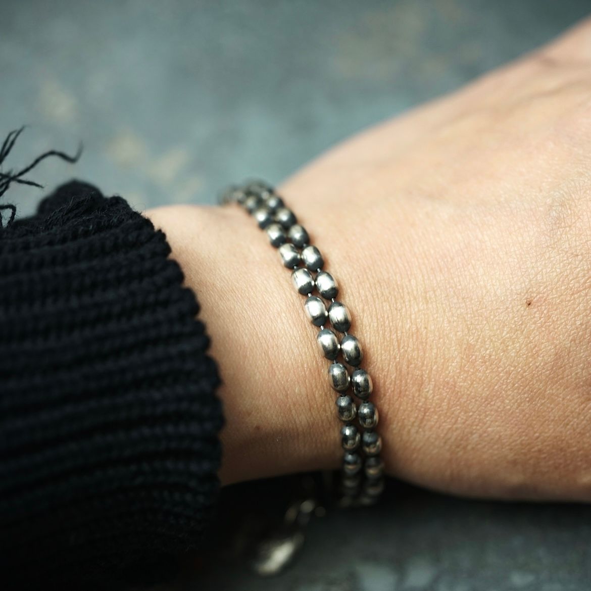 【お取り寄せ注文可能】Oval Bowl Chain W Bracelet