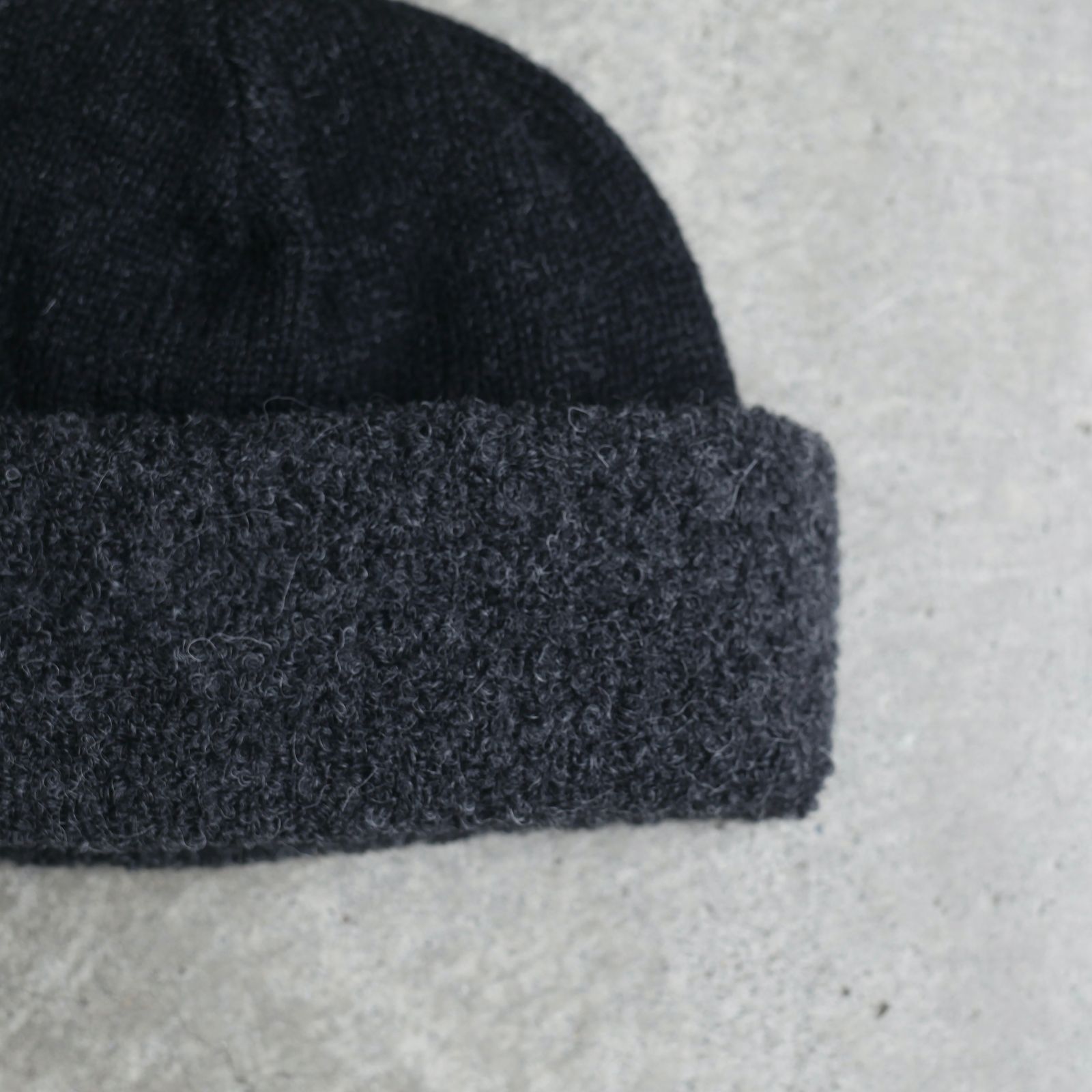 【再販売通知受付可能】WO/AL Knit Cap(BLACK)