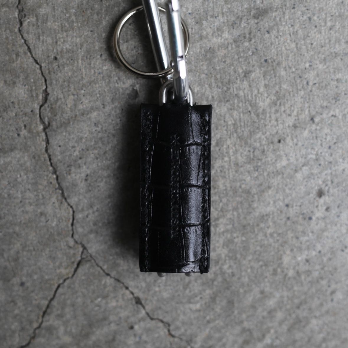 【残りわずか】Spring Clip Key Holder(CLIX_CROCO GRAIN)