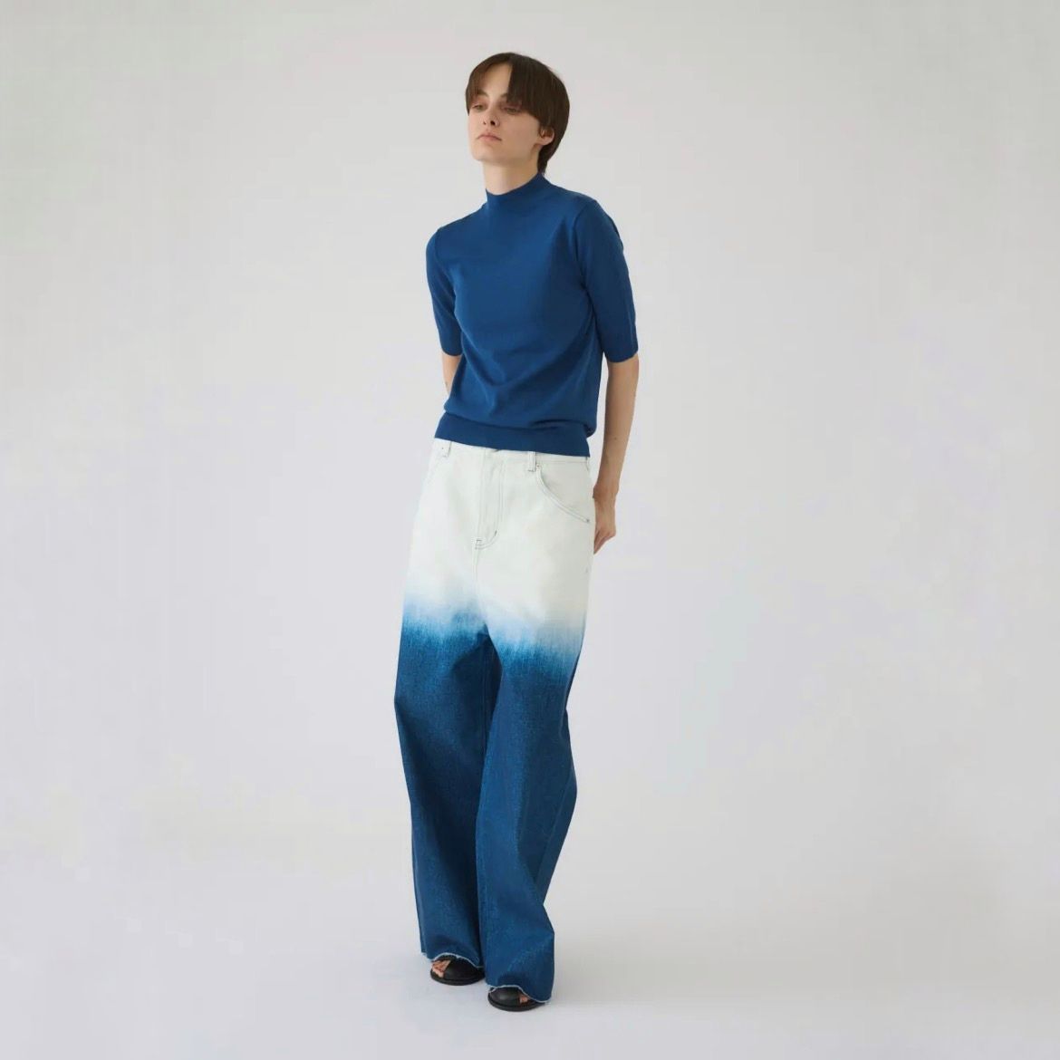 【残り一点】Silk Mix Fit Tops