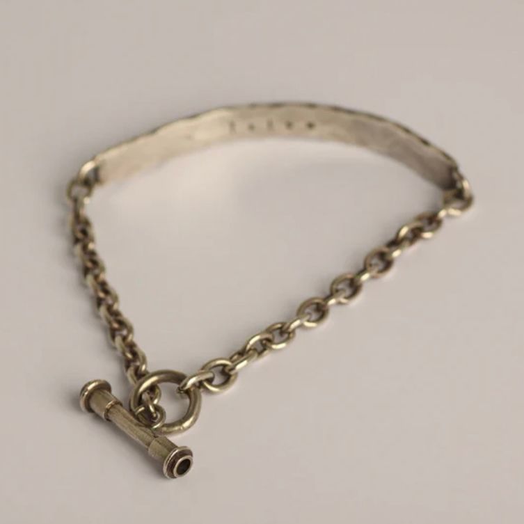 【お取り寄せ注文可能】Hammer Texture Plate Bracelet