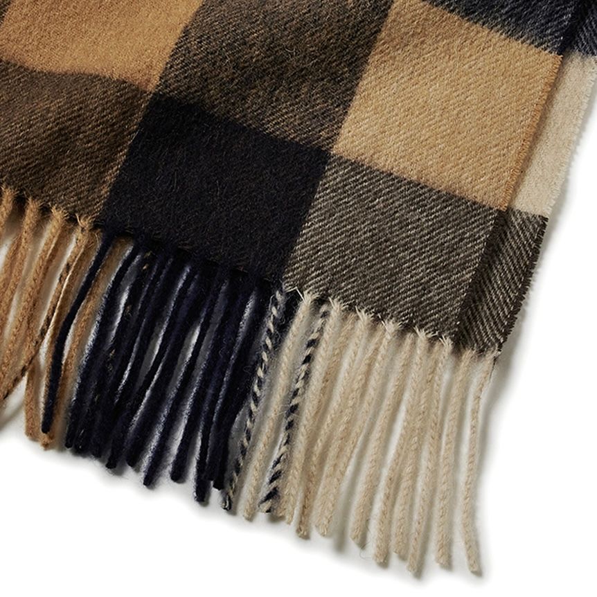 【残り一点】Lambswool Tattersall Scarf