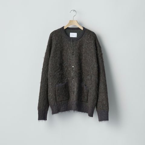 【残りわずか】Kid Mohair Mix Jacquard Knit Cardigan