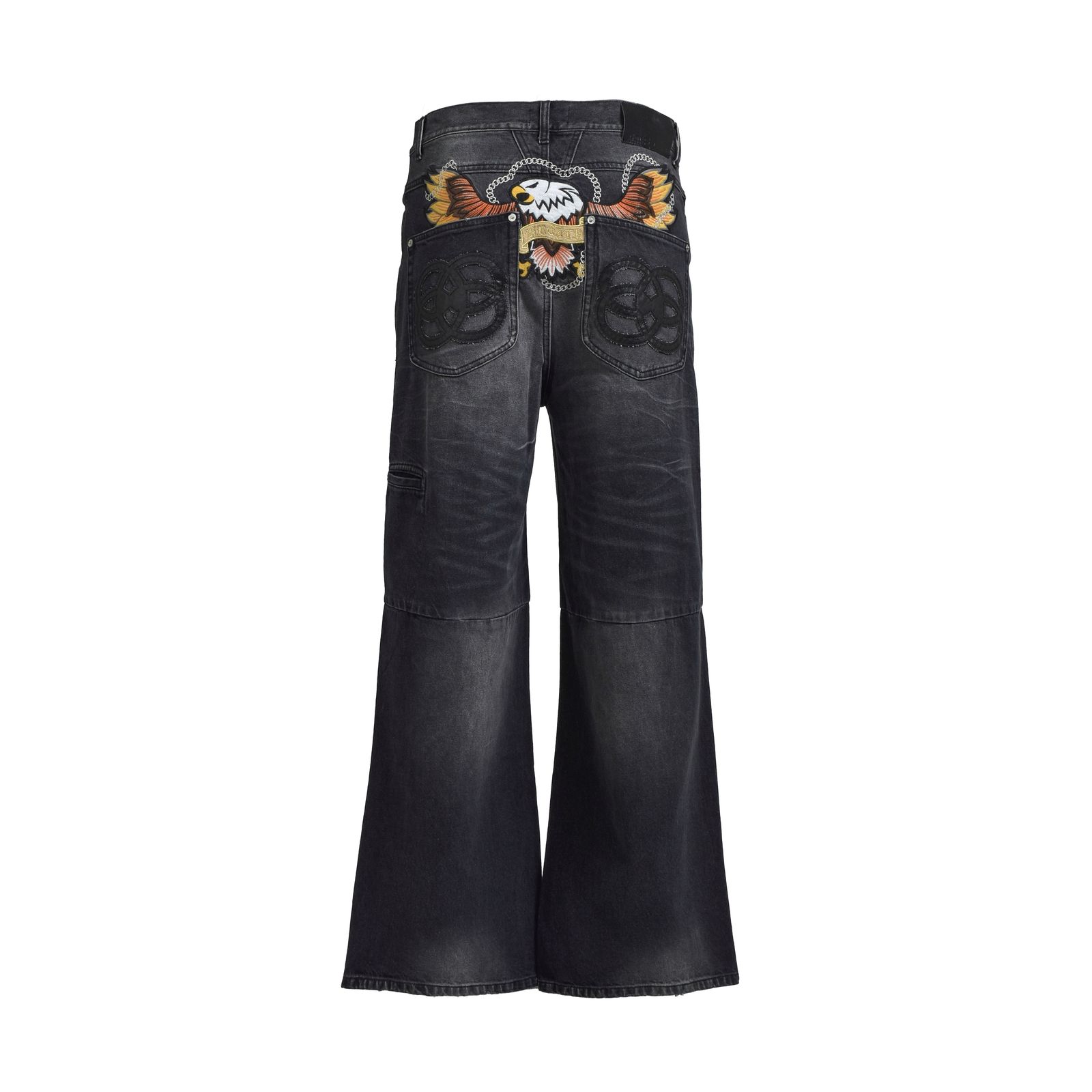 【残り一点】Chain Eagle Patch Denim Pants