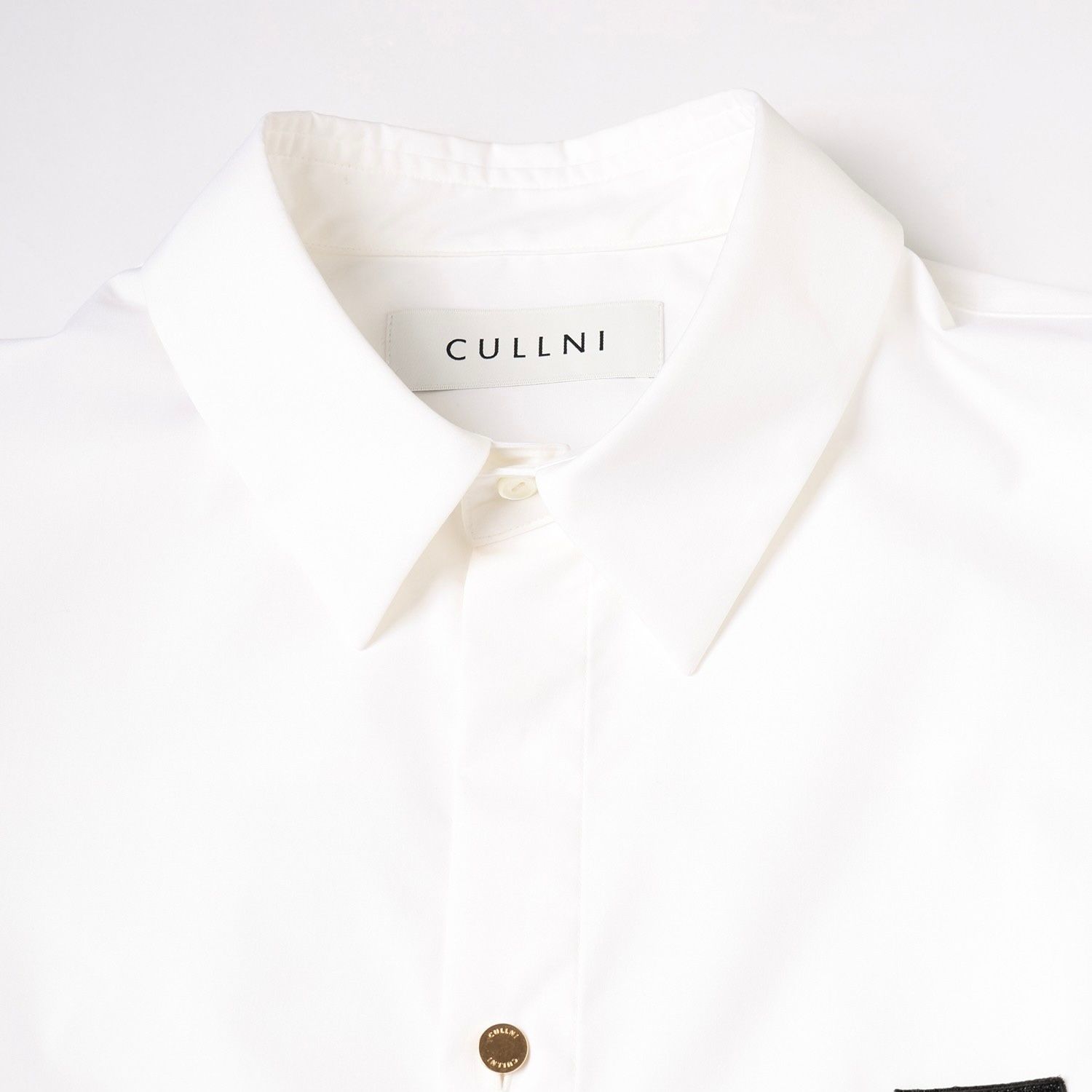 【残り一点】High Count Broad Front Fly Embroidery Patch Shirt
