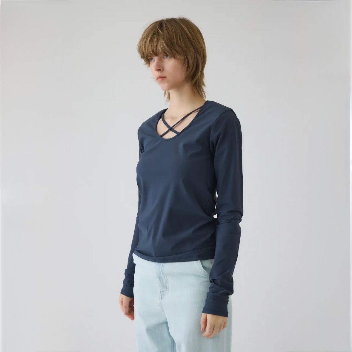 【残り一点】Cross Strap Skin Tops