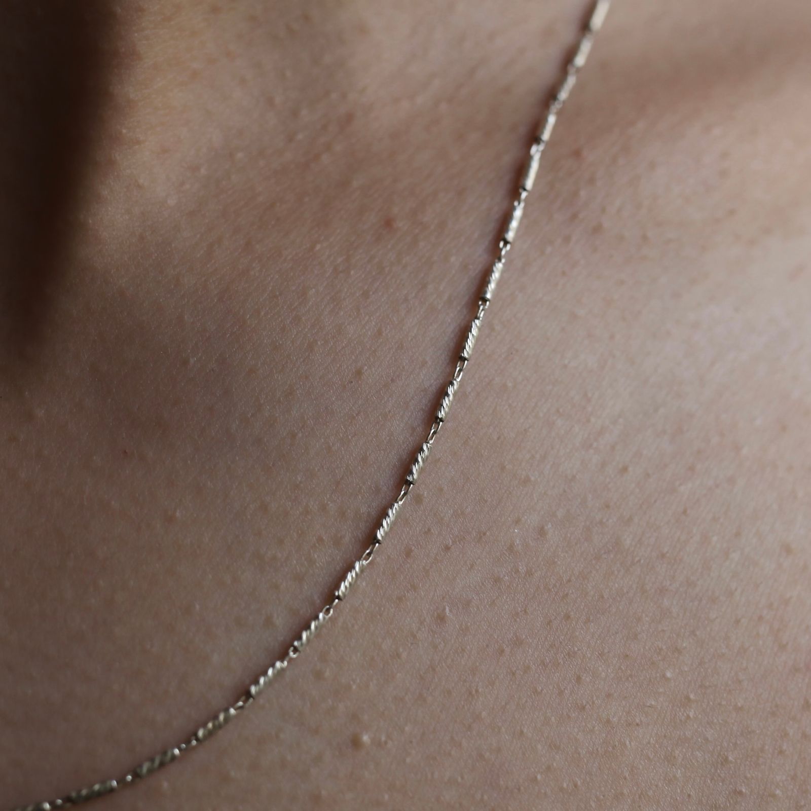 【残り一点】Cylinder Bar ＆ Link Chain_Twist(SILVER)