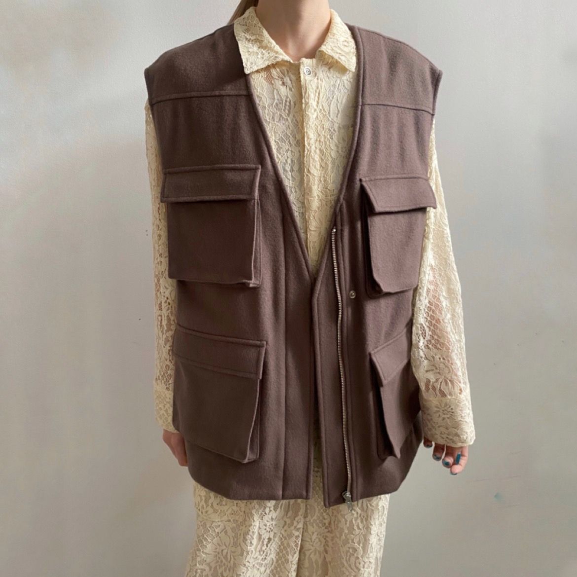 【残り一点】Cashmere Fishing Vest