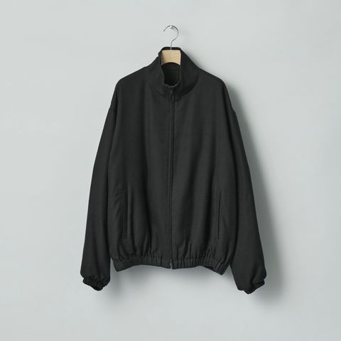 【残りわずか】Rayon Silk Flannel Shirred Light Zip Jacket