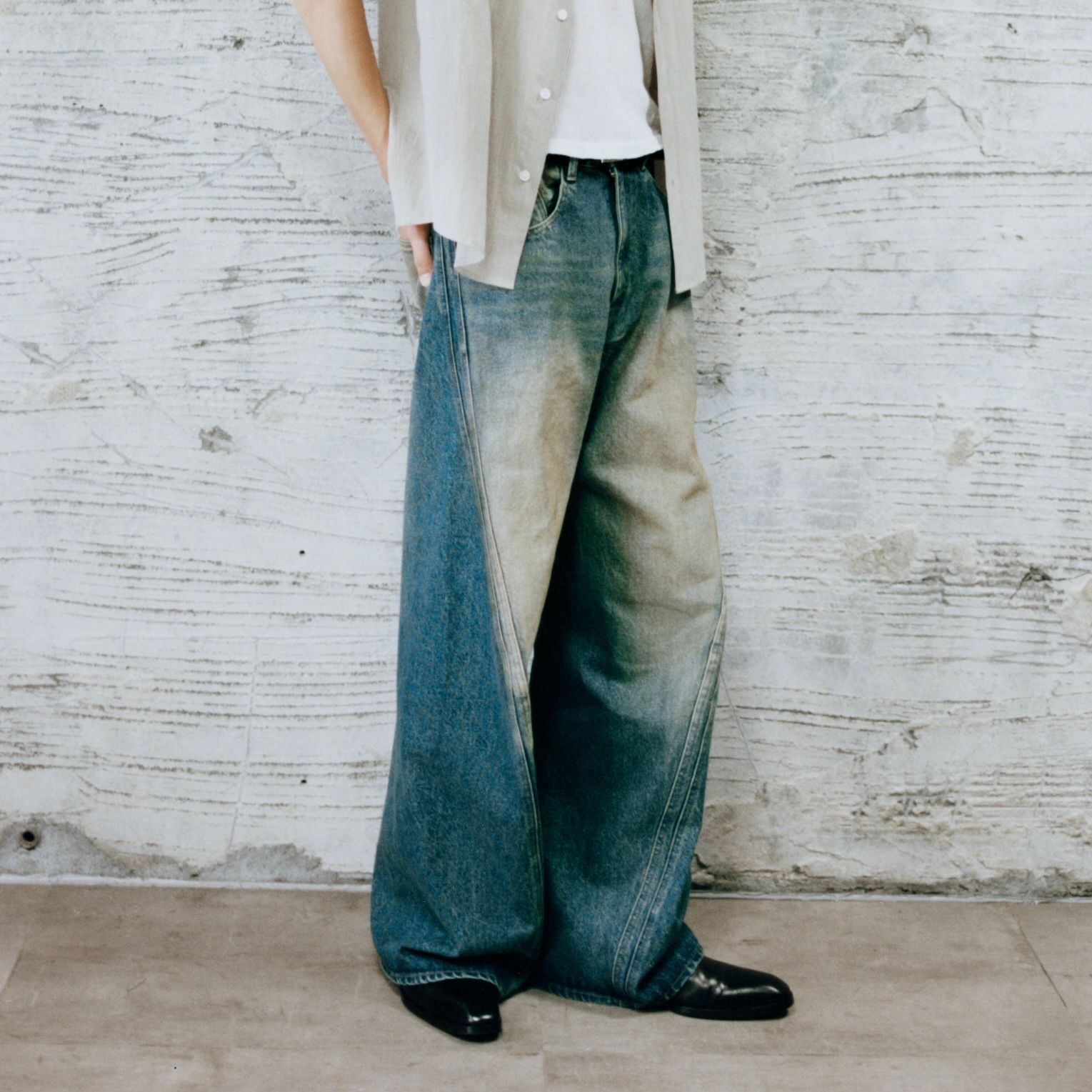 NVRFRGT   残りわずか3D Twisted Wide Leg Jeans   ACRMTSM ONLINE