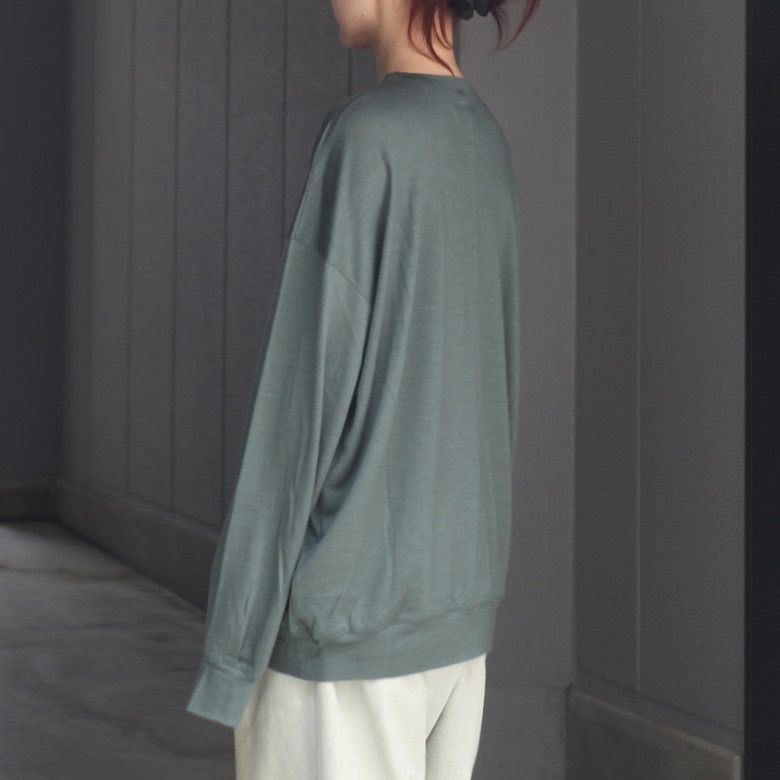【残り一点】オーバーサイズリラックスウールL/S TEE