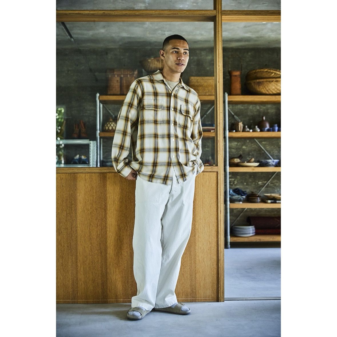 【残り一点】Ombre Check Shirt