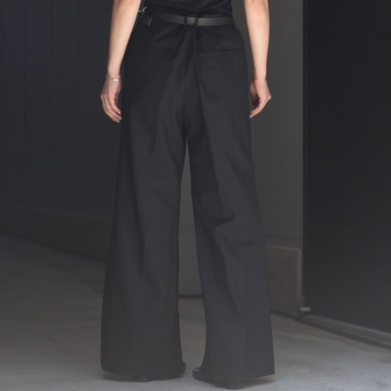 my beautiful landlet ウールワイドスラックス ラメ糸入り my beautiful landlet - Wallace & Murron Online Shop