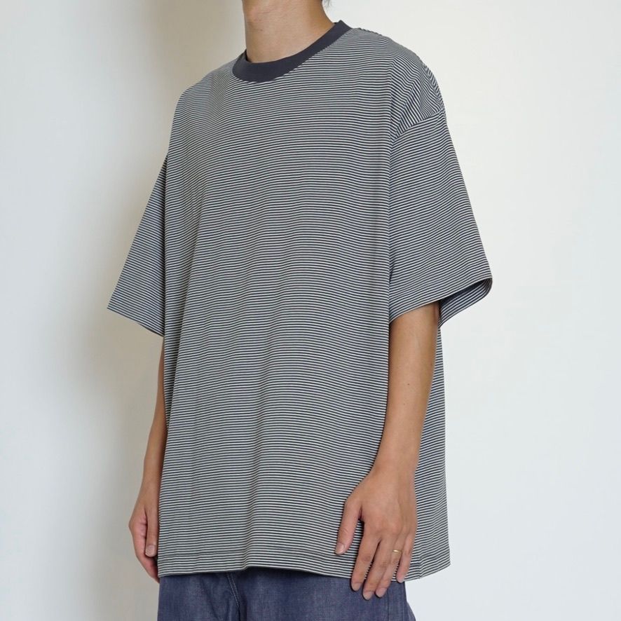 【残りわずか】Mercerization Border Wide S/S Tee
