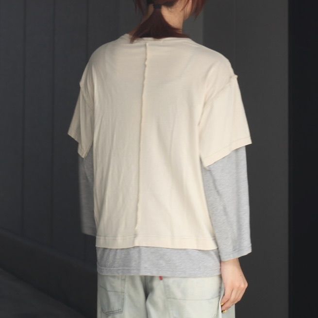 【残り一点】Double Layered 3/4 Sleeve T-Shirt