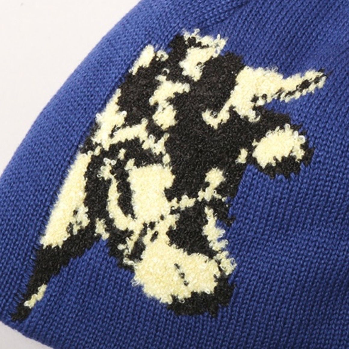 【残り一点】Cow Motif Jacquard Beanie