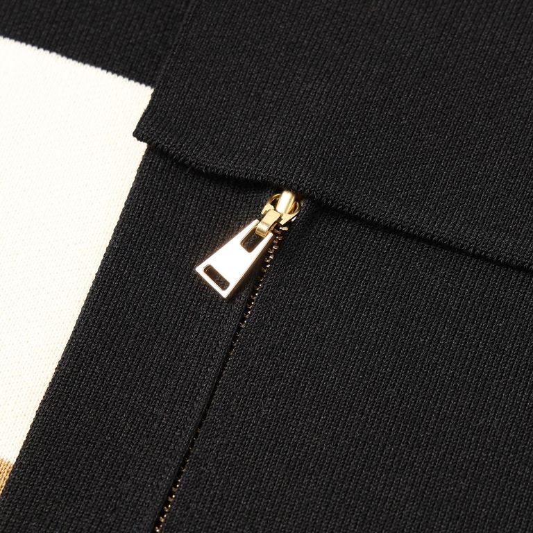 CULLNI - 【残り一点】Big Pocket Zip Up Collar Less Knit Jacket 