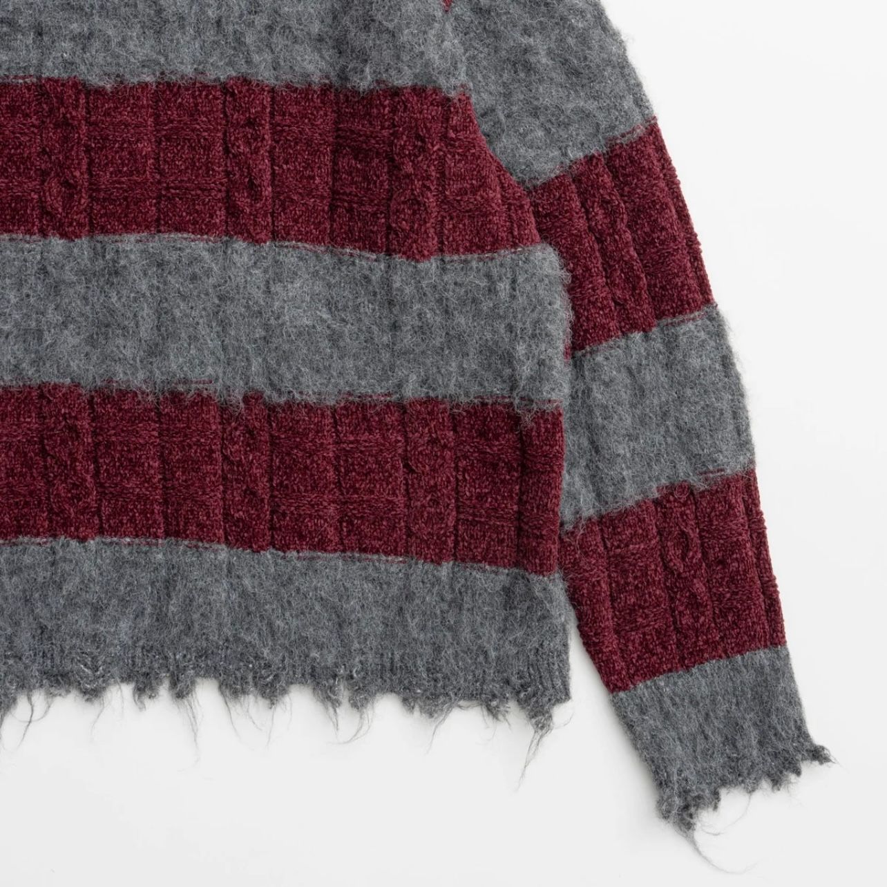 MAISON SPECIAL - 【残り一点】Cable Knitting Border Rugger