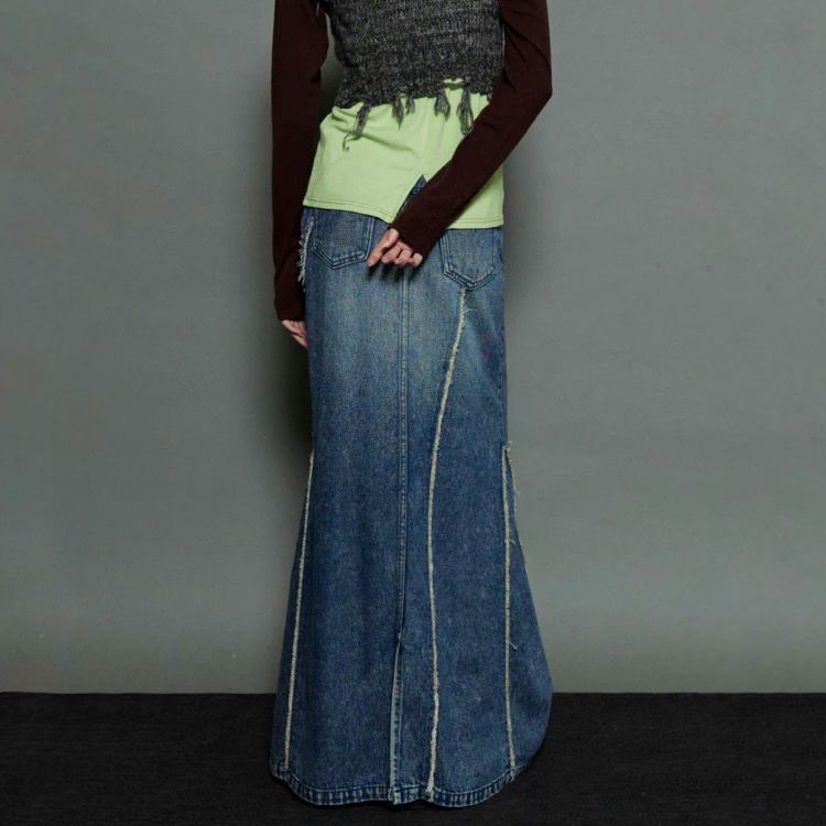 【残り一点】Cellulose Denim Maxi Skirt