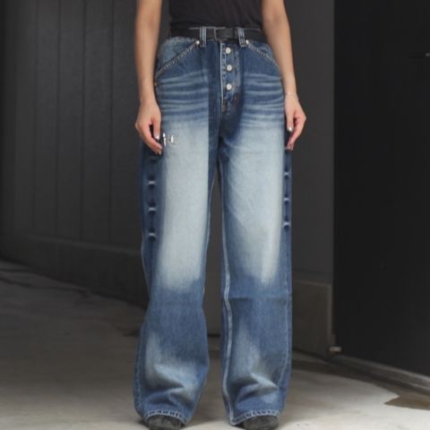 【残り一点】TC Leather Back Pocket Pants
