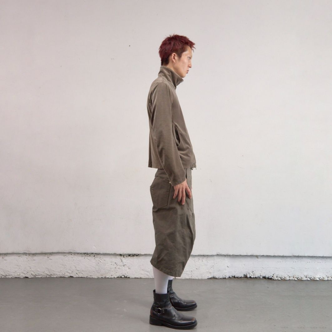 【残り一点】Curved Leg Double Knee Work Short Pants