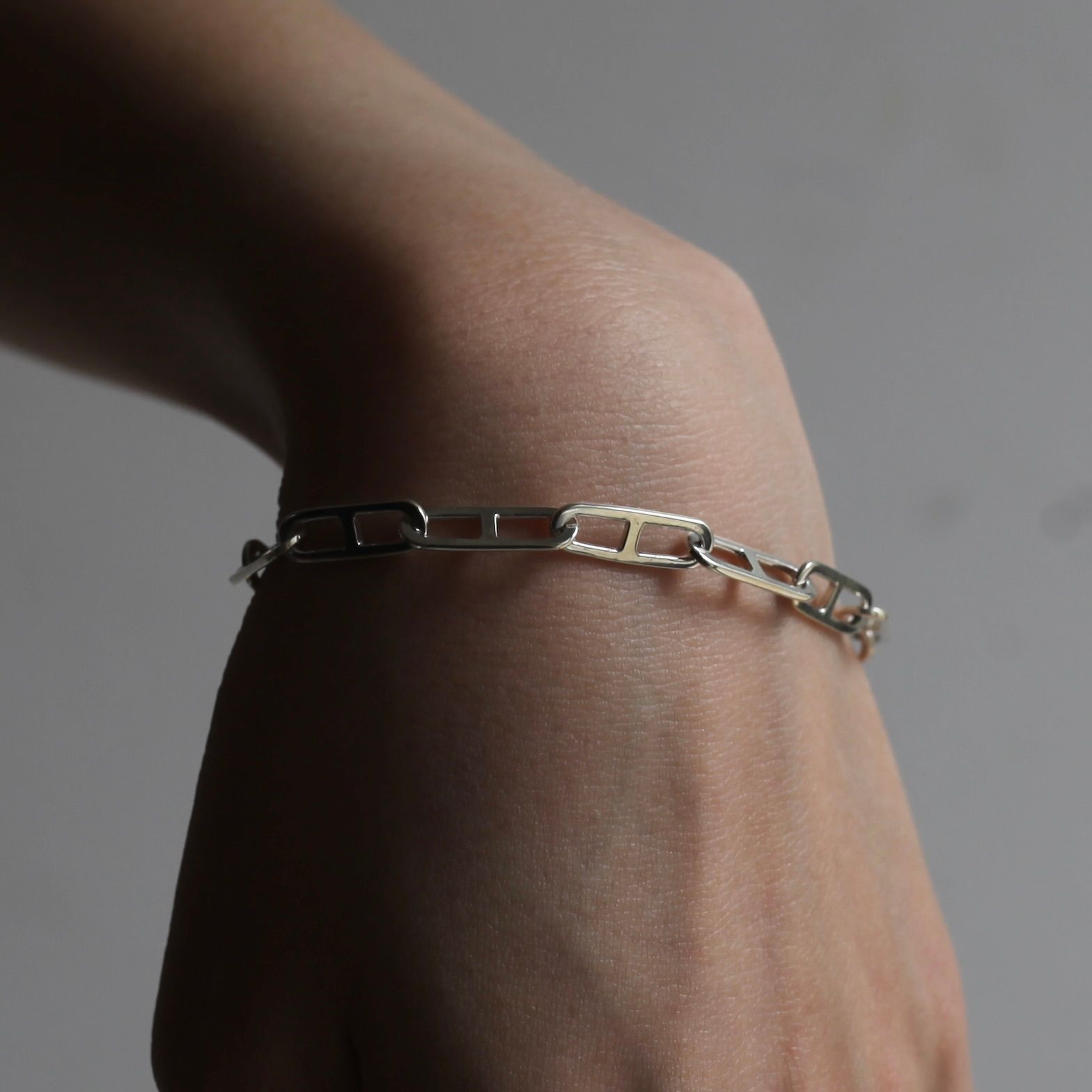 【残り一点】Flat Anchor Chain T-BAR Bracelet SMALL(7mm)