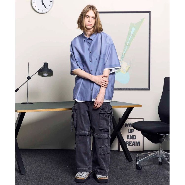 【残り一点】Big Pocket 2way Baggy Denim Cargo Pants