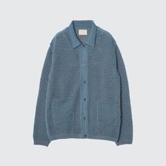 【残りわずか】Mesh Knitted Shirt Cardigan