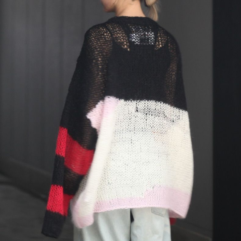 DAIRIKU 'PUNKS' mohair pullovers knit - greatriverarts.com