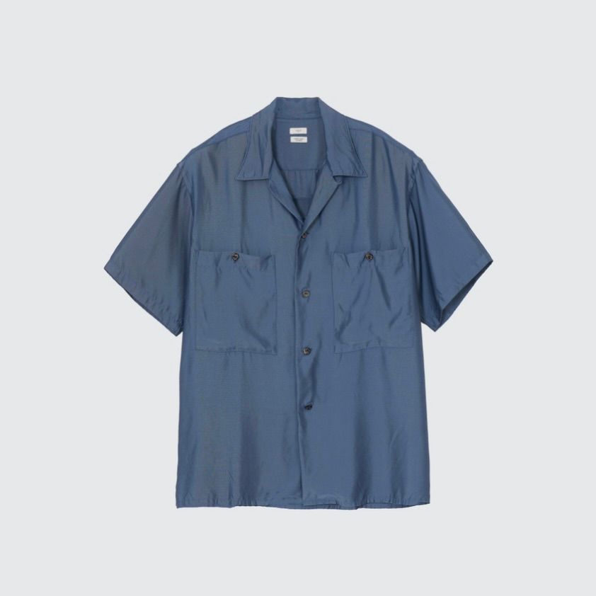 【残り一点】Cupro Open Collar Shirt