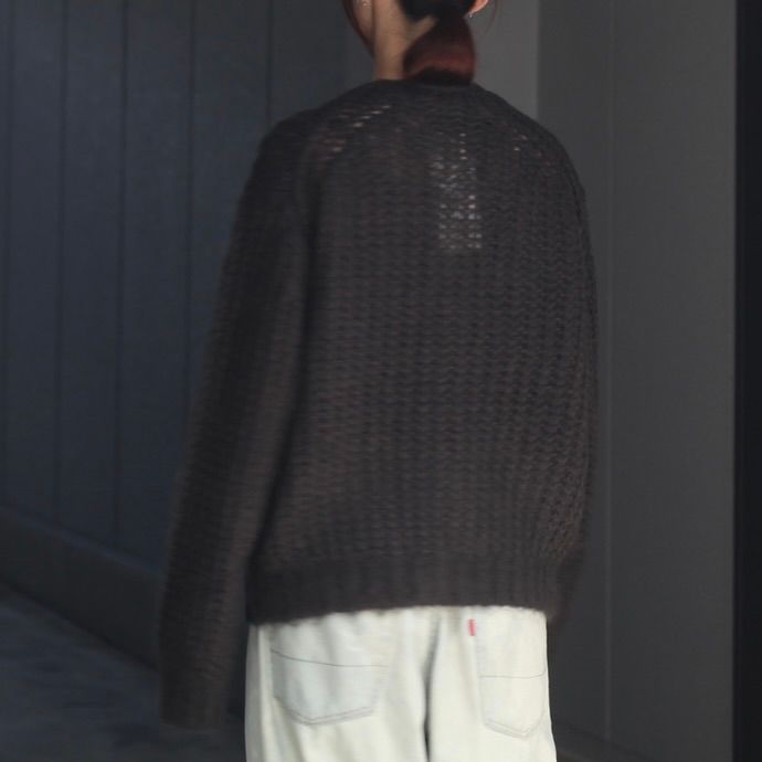 【残り一点】Mohair Silk Big Rib Cardigan