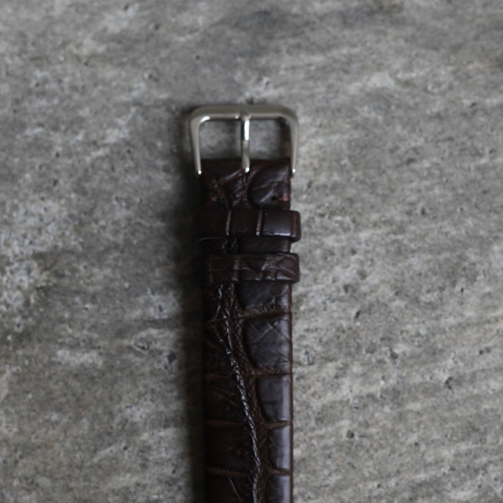 【残り一点】Coussin 12 Croco(MEN/SILVER×DARK BROWN)