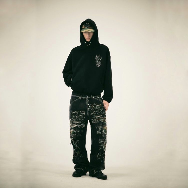 【残り一点】TC Angels Crystal Embellished Hoodie