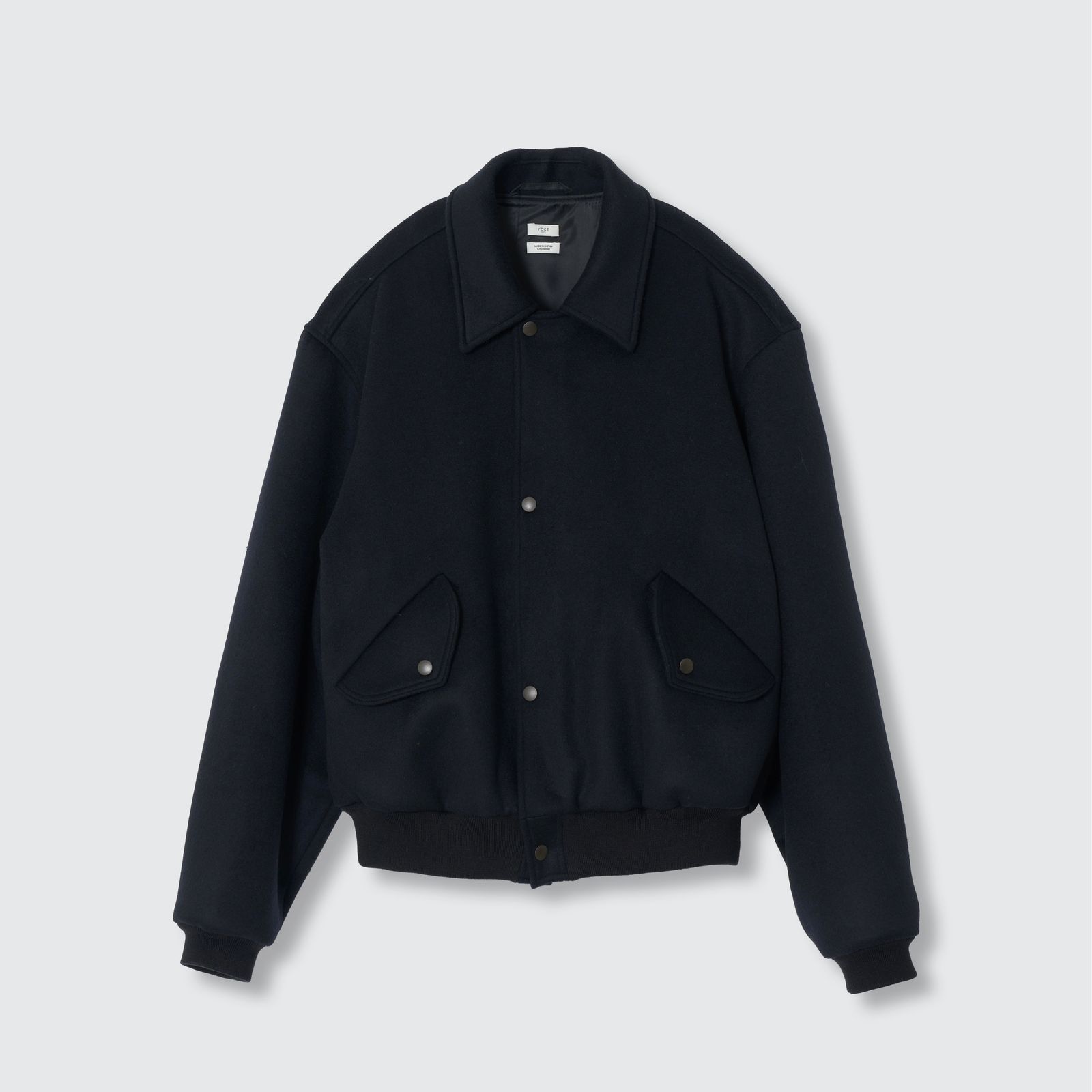 【残り一点】Super160's Wool Beaver Melton Bomber Jacket