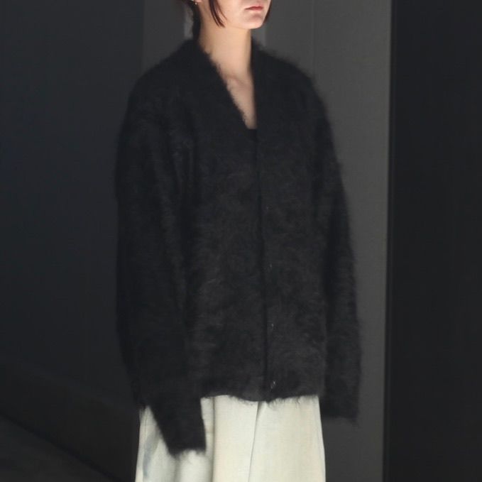 【残り一点】Cashmere Shaggy Knit V Neck Cardigan