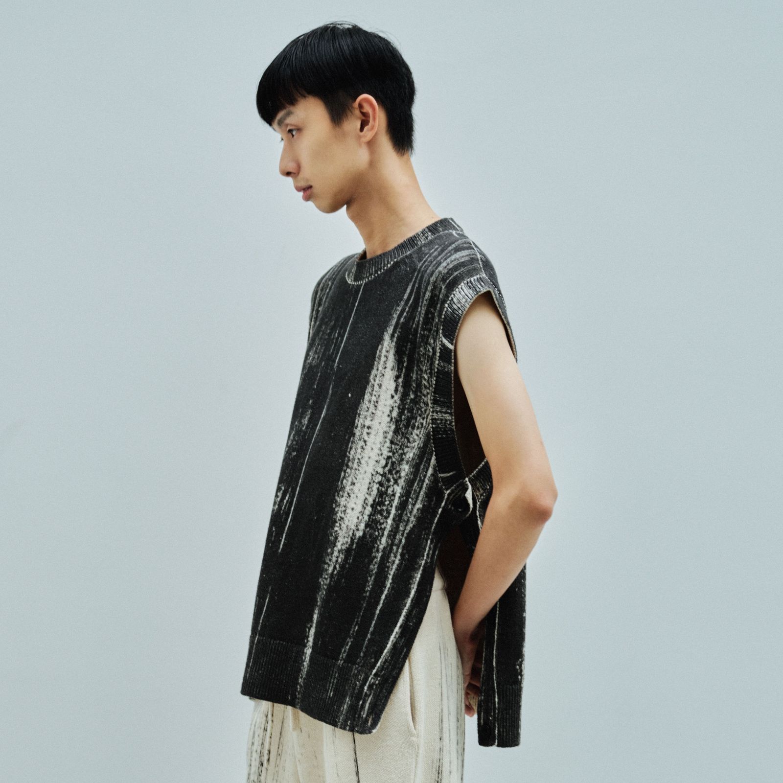 YOKE - 【残りわずか】Printed Cotton Crewneck Vest | ACRMTSM ONLINE