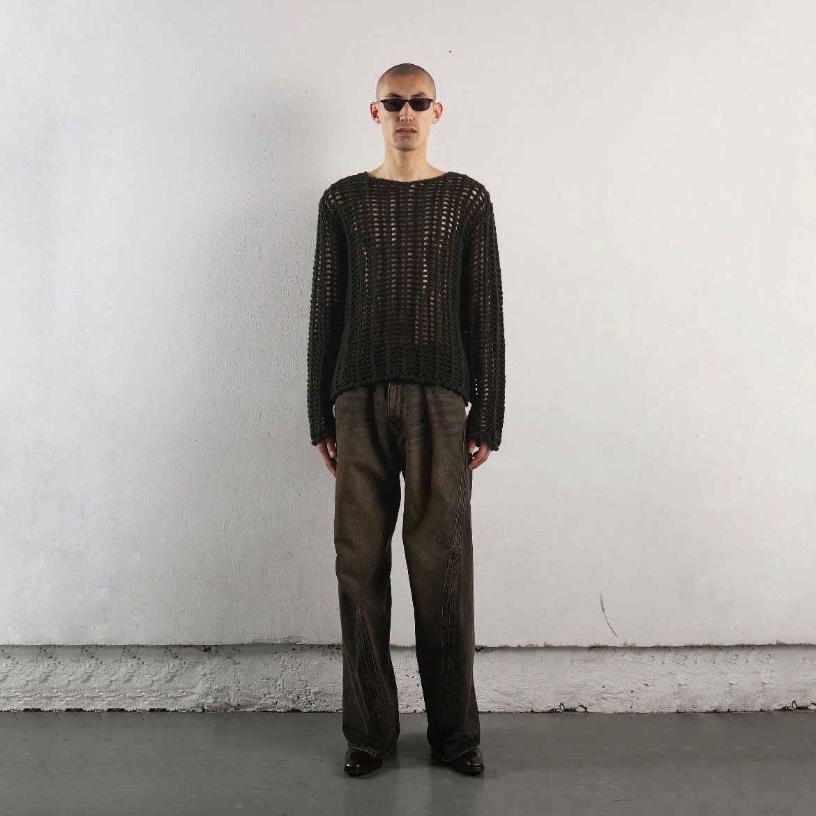 NVRFRGT - 【残りわずか】3D Twisted Wide Leg Jeans | ACRMTSM NVRFRGT - 【残りわずか】3D Twisted Wide Leg Jeans | ACRMTSM