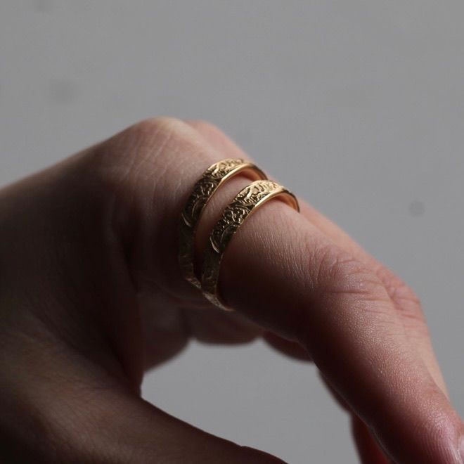 【お取り寄せ注文可能】Arabesque Double Rings(GOLD)