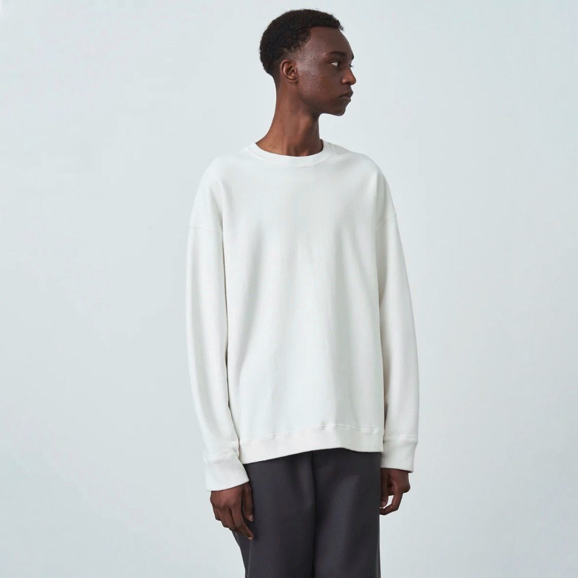 ATON - 【残り一点】Garment Dyed Urake Oversized Pullover | ACRMTSM