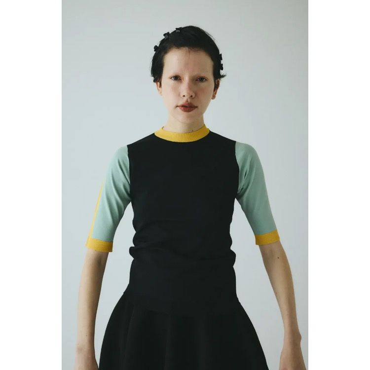 HeRIN.CYE - 【残り一点】Color Block Knit Tops | ACRMTSM