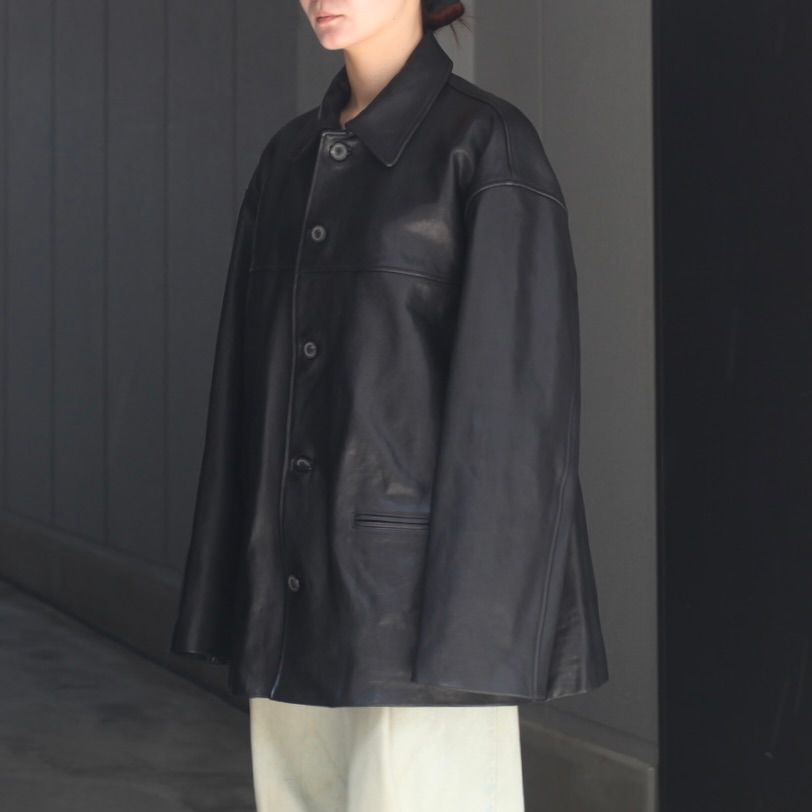【残りわずか】Lambleather Car Jacket