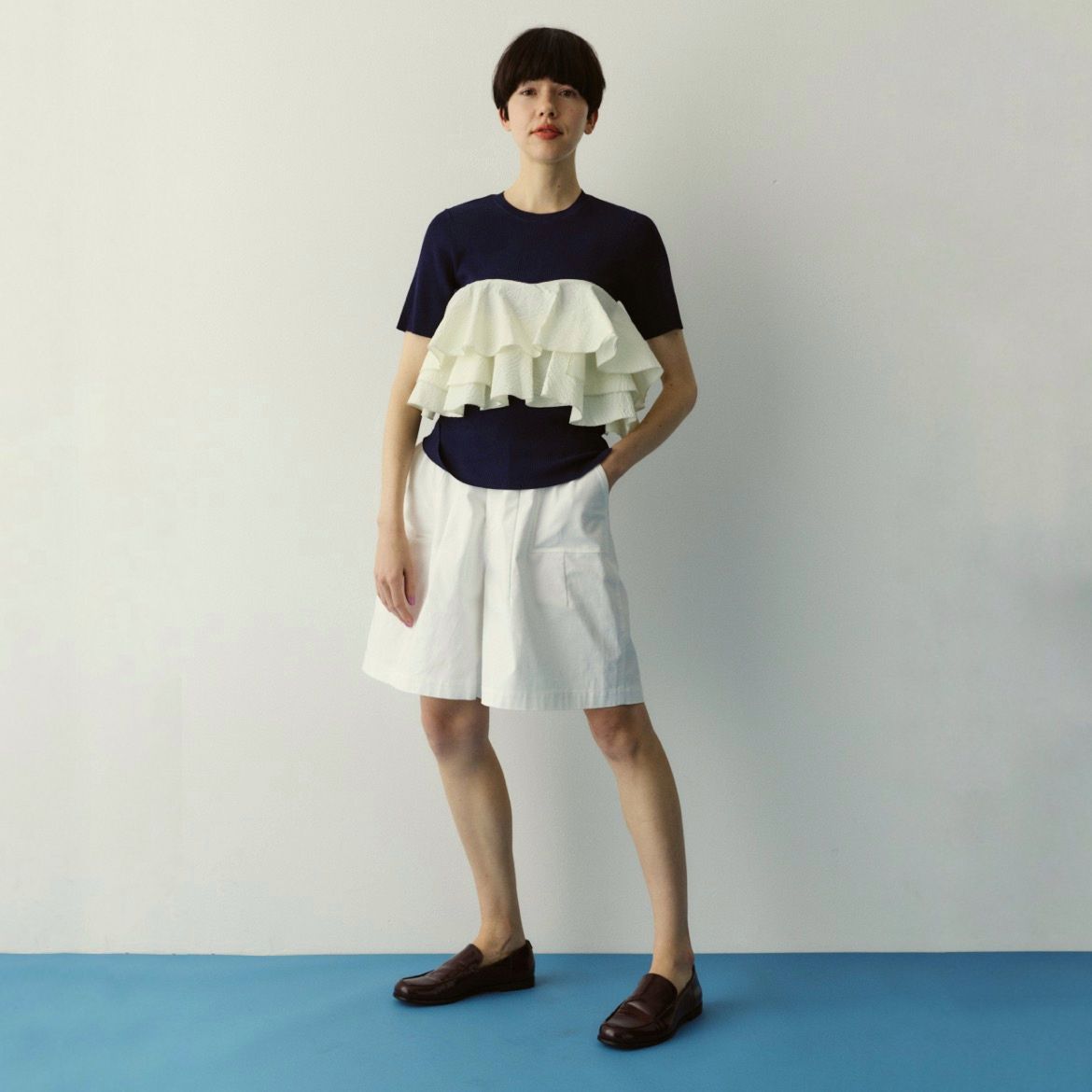 【残り一点】Wave Flare Knit Tops